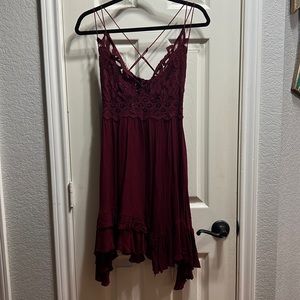 Free People Maroon dress